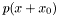 $p(x+x_{0})$