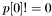 $p[0] != 0$
